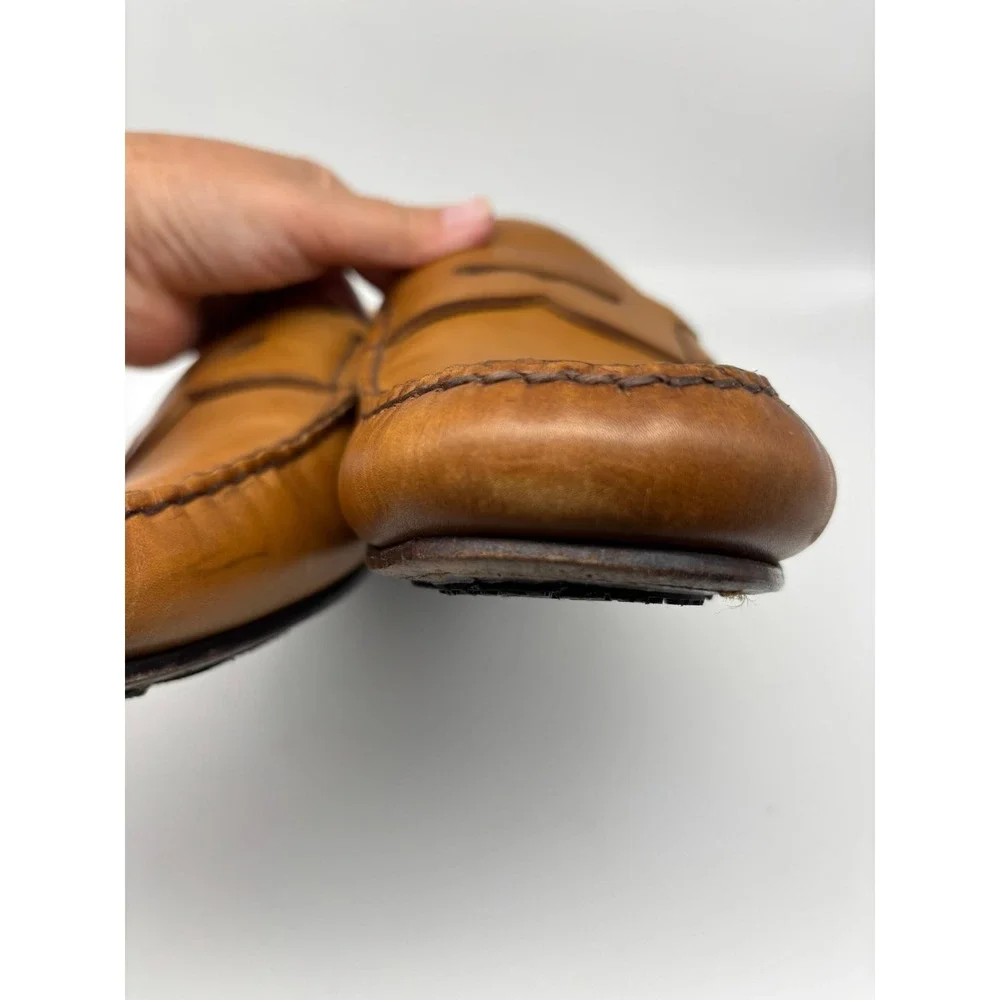 Allen Edmonds SUPER SPORT PENNY Men's Sz 9.5D Leather Loafers Handsewn